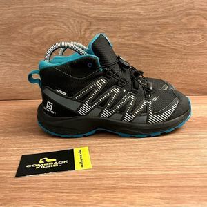 Salomon XA Pro 3D Mid Black Blue 171383 Mens Hiking Boots Shoes Size 5